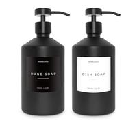 Bottiglia di sapone nera con tappo nero