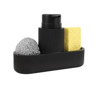 Bottiglia di sapone per le mani Dispenser Di Detersivo For Piatti Con Spugna In Resina E Supporto For Lavastoviglie, Set Da Cucina Vassoio For Bagno Erogatore per flaconi con pompa