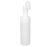 Bottiglia di Schiuma per Detergente per il Viso 150 Ml Ridotto con Pennello in Silicone | Bottiglia di Schiuma Mousse Vuota Facile Utilizzo | Design a Prova Perdite con Cappuccio a Spirale (150 ml)