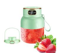 Bottiglia di spremiagrumi portatile, frullatore spremiagrumi portatile, macchina spremiagrumi, macchina ricaricabile USB, processore alimentare con display digitale da 600 ml per frullati