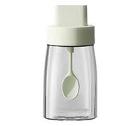 Bottiglia di stoccaggio in vetro per pepe e sale da cucina - contenitore per spezie con cucchiaio, contenitore per spezie da cucina per cucinare, cum, miele, salsa, sale, zucchero