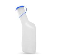 Bottiglia di urina PP da uomo, 1 litro/1000 ml, in plastica resistente con chiusura, linee di misurazione ben leggibili, portatile per viaggi, emergenza auto