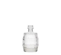 Bottiglia di vetro da 50 ml 'Barile', bocca: PP 18