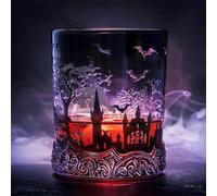 Bottiglia di vetro da whisky in stile pozione magica, 2025 bottiglie di whisky di Halloween, decanter gotico per elisir di vampiro per casa, bar, decorazione da tavolo e servire whisky (vetro)