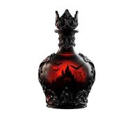 Bottiglia di vetro per whiskey in stile pozione magica di Halloween, decanter elisir gotico per vampiri, per decorare il tavolo del bar di casa con vino e whiskey.