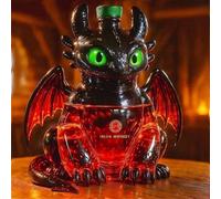 Bottiglia di vino e decanter per whisky da 500 ml - Scultura di bottiglia di whisky a forma di dinosauro volante, Simpatica statuetta a forma di drago, Artigianato squisito, Regalo perfetto(E)