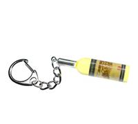 Bottiglia di Vino Portachiavi Miniblings Giallo Bianco 48mm
