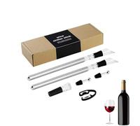 Bottiglia di vino Stick | Stick per refrigeratore in acciaio inossidabile | Parola per refrigeratore di bottiglia senza , refrigeratore di vino per casa, picnic, feste Bottiglia di