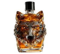 Bottiglia di whisky, 350 ml di decanter di whisky a forma di artistico ed elegante, bottiglie di liquori a vetro vuoto unici per papà, alcol ama regali, bottiglie di liquori