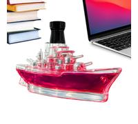 Bottiglia Di Whisky | 350ml Barattolo Vuoto Per La Conservazione Con Tema Della Nave Da Guerra,Bottiglie Per Vino,Per Utilizzo In Home Bar Per Festa Compleanno Matrimonio Vacanza Riunione Incontro Lav
