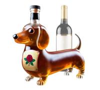 Bottiglia di whisky a di cane bassotto, bottiglia di vino bassotto, decanter trasparente, deliziosa scelta di condivisione, 17 x 16,5 x 7 cm per vino, vodka o esposizione decorativa,