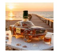 Bottiglia di whisky a forma di auto, decanter in vetro creativo 3D con tema auto, decanter per vino in cristallo, regali per uomo(Style A)