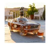 Bottiglia di whisky a forma di auto, decanter in vetro creativo 3D con tema auto, decanter per vino in cristallo, regali per uomo(Style B)