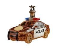 Bottiglia di whisky a forma di auto della polizia, decanter in vetro da 300 ml, tema auto creativo 3D, bottiglie di vino vuote per la conservazione di liquori, articoli da bar soffiati a mano