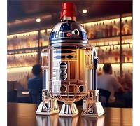 Bottiglia di whisky a forma di pianeta, decanter in vetro da 300 ml, bottiglia vuota creativa a tema pianeta, contenitore per vino soffiato a mano(C)