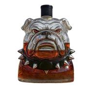 Bottiglia di whisky | Bulldog Decanter per vino rosso in vetro di grande capacità, dispenser di alcol da collezione, decorazione per la casa per mensole, bar, feste, soggiorno, marito, uomini