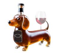 Bottiglia di whisky - forma del cane bassotto, liquore vuoto | Contenitore di vini per decanter divertenti, bottiglie di statue per animali per sala da pranzo, bar, ristorante, regalo di inaugurazione