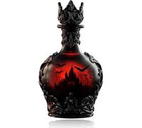 Bottiglia di whisky in stile pozione magica, decanter gotico per elisir di vampiro, per vino, whisky, Halloween, regalo unico per collezionisti (bottiglia di vino A)