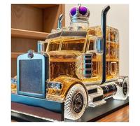 Bottiglia di whisky semi camion, bottiglia decanter whisky a forma di auto, fiaschetta decorativa, bottiglie di liquore in vetro con tappo, regali per Natale, San Valentino, Halloween (prodotto 2)