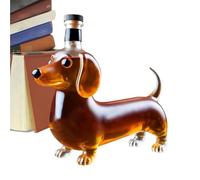 Bottiglia Di Whisky - Stravagante Display Alcolico | Figurina per Scaffali a Barre, Bassa Del Bassotto Whiskeyy Bottiglia Vuota | Statue Da Collezione per Animali Da Vino Decorativo Contenitore