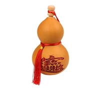 Bottiglia di Zucca,Artigianato per Vino Ornamento Calabash - Decorazione Casa Portafortuna Piccoli Oggetti per Ingresso Finestra