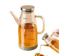 Bottiglia dispenser per olio, contenitore per ampolla | Caraffa in vetro ricaricabile per salsa di soia e aceto con beccuccio antigoccia, contenitore per olio da cucina per insalata, bottiglia di olio