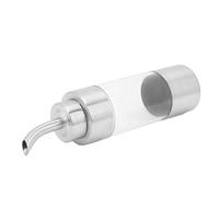 Bottiglia Dispenser per Olio d'oliva, Dispenser per Olio in Acciaio Inossidabile, Set Dispenser per Olio e Aceto con Beccuccio, Dispenser per Olio, Ampolla per Aceto Trasparente