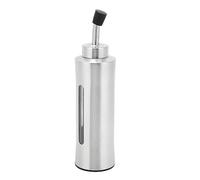 Bottiglia Dispenser per Olio d'oliva, Dispenser per Olio in Acciaio Inossidabile, Set Dispenser per Olio e Aceto con Beccuccio, Dispenser per Olio, Ampolla per Aceto Trasparente