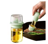 Bottiglia dispenser per olio d'oliva, gadget per friggitrice 2 in 1, bottiglia erogatrice per aceto e olio, con pennello in silicone, per cucina, barbecue, aceto, friggitrice, salsa e grigliate a casa