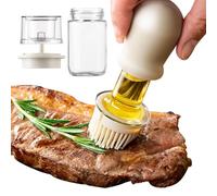 Bottiglia dispenser per olio d'oliva, gadget per friggitrice 2 in 1, bottiglia erogatrice per olio da cucina con pennello in silicone, per cucina, barbecue, aceto, friggitrice, salsa, grigliare a casa