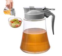 Bottiglia dispenser per olio, PP+PMM 304, 9 x 12,5 cm, sigillata, contenitore per condimenti con manico, facile ricarica, controllo liquidi, barattolo da cucina, servizio al tavolo