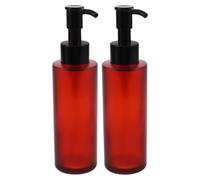 Bottiglia Dispenser Ricaricabile in Vetro 100ml Pompa | 2 Pezzi, Protezione Dalla Luce, Pratico Formato da Viaggio, Uso Quotidiano e Routine Beauty