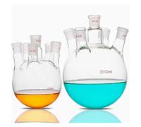 Bottiglia distillata in vetro circolare da 1 pezzo(3000ML,Six mouths)