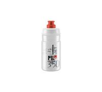 Bottiglia elite jet 350 ml logo rosso trasparente