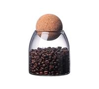 Bottiglia Ermetica Sigillata Con Sughero Barattolo Di Stoccaggio In Vetro Borosilicato Barattoli Di Vetro Da 500 Ml Con Tappo Di Sughero Per Alimenti,Zucchero Candito,Caffè,Tè,Fagioli,Spezie,Sale