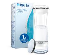 Bottiglia filtrante bianca (1,3L) incl 1 filtro MicroDisc riduce PFAS cloro