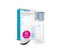 Bottiglia filtrante Brita Fill&go 0,6 L Blu Pastello con 2 Microdiscs