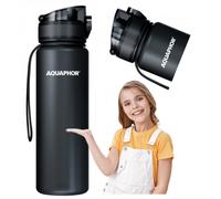 Bottiglia filtrante per acqua Aquaphor da 0,5 l nera + 1 filtro