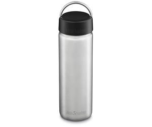 Bottiglia in acciaio inox Klean Kanteen Wide w/Wide Loop Cap - brushed stainless 800 ml Colore: argento