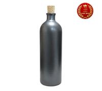 Bottiglia in ceramica Shigaraki Ware 720 ml nera sottile per una migliore deg...