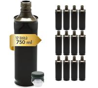 BOTTIGLIA in LATTA per OLIO CONTENITORE ALIMENTARE 750 ml con TAPPO DOSATORE