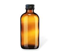 Bottiglia in vetro ambrato con tappo a vite in metallo - Ricaricabile 250 ml, Ecologico, Cucina, Bagno