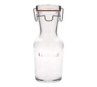Bottiglia in vetro da 500 ml 'Lock-Eat', bocca: chiusura a gancio metallico