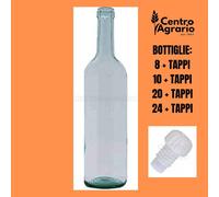 Bottiglia in vetro vuota con tappo bottiglie vuote tappi per vino acqua liquore