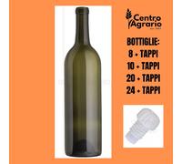 Bottiglia in vetro vuota con tappo bottiglie vuote tappi per vino acqua liquore