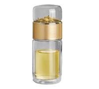 Bottiglia infusore per tè da viaggio, contenitore di idratazione a prova di perdite, accessorio separatore per acqua e foglie, design per la produzione di birra con miscela di erbe, routine di viaggio