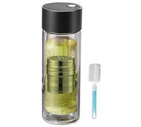Bottiglia Infusore per Tè - Infusore di Tè Portatile 400ml,Borraccia Termica Doppio Strato Resistente Alte Temperature con Coperchio Magnetico per Sport Viaggio Scuola Auto Ufficio Idratazione