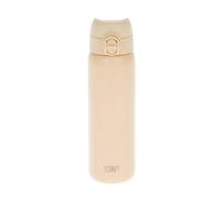 Ion8 Borraccia Inox Leggero, 600ml, Non Isolato, a Prova di Perdite, Facile da Aprire, Serratura Sicura, Lavabile in Lavastoviglie, Adatta a Portabicchieri, Durevole, Deserto