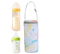 Bottiglia Isolata BASSE - PRESENTAZIONE DI MILTHMILK, RAGGIO DI BOCCHIO BAMBINO | Borsa termica per mamme infermieristiche, passeggino, viaggi, asilo, cinturino regolabile per un facile trasporto