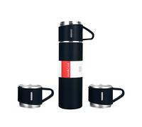 Bottiglia isolata in acciaio inossidabile Tazza da caffè viaggio a tenuta stagna Sport Flask Cup con 2 tazze per bevande calde e fredde Palestra Campeggio Escursione Uso